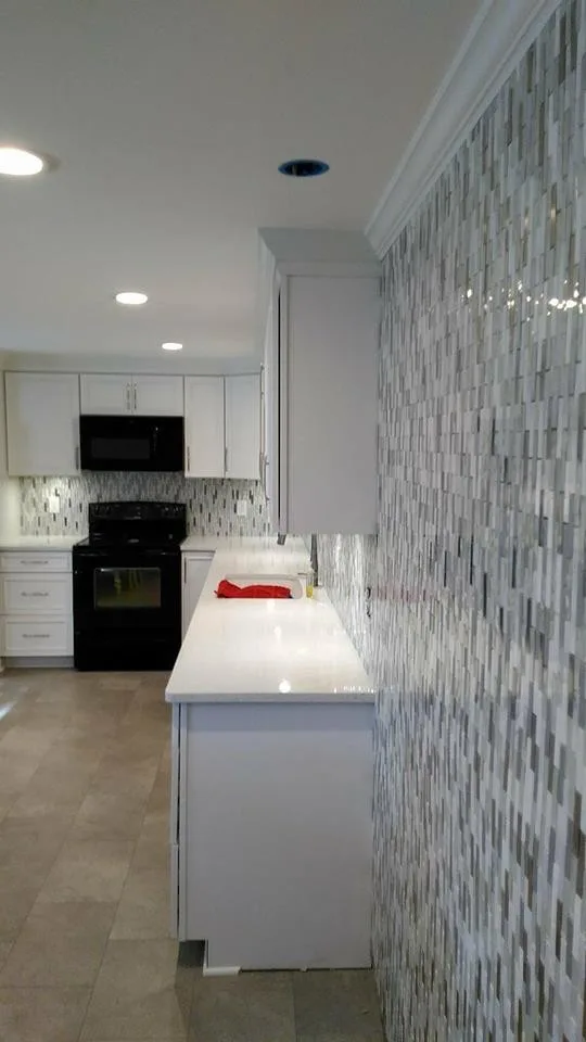 Elma - Shimmering Silver and White Kitchen by New York Kitchen & Bath - Photo 3