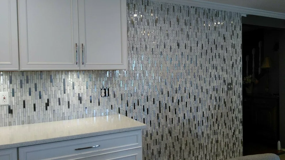 Elma - Shimmering Silver and White Kitchen by New York Kitchen & Bath - Photo 6