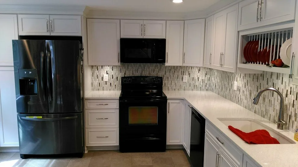 Elma - Shimmering Silver and White Kitchen by New York Kitchen & Bath - Photo 7