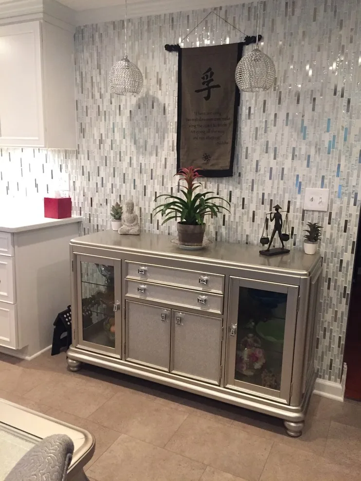 Elma - Shimmering Silver and White Kitchen by New York Kitchen & Bath - Photo 4