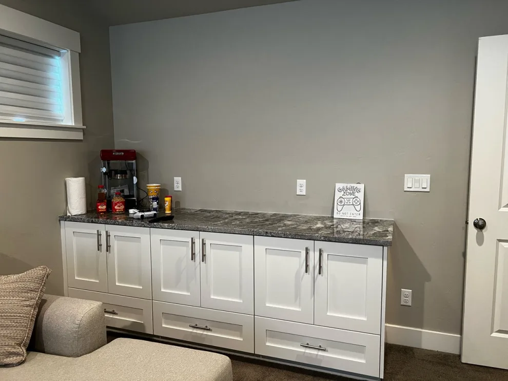 Media Hub with Fireplace by CCH Design | Remodel - Photo 6