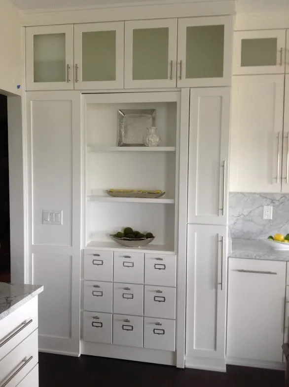 Marble White Kitchen by Shurfine Cabinets And Woodworking, LLC. - Photo 5