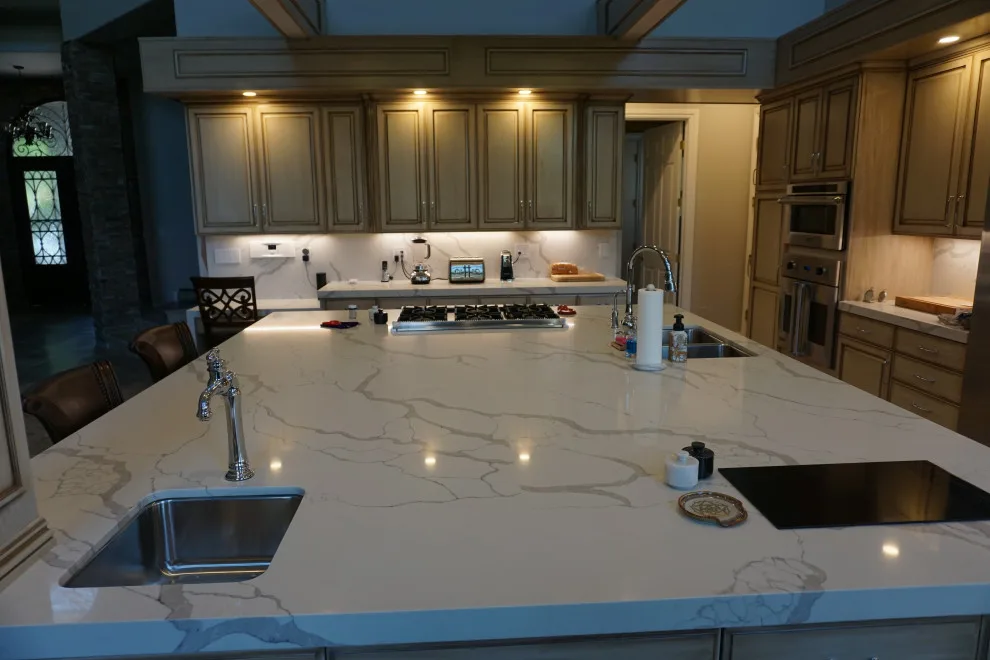 Expanded island with suspended ceiling by Amos Tile LV - Photo 4