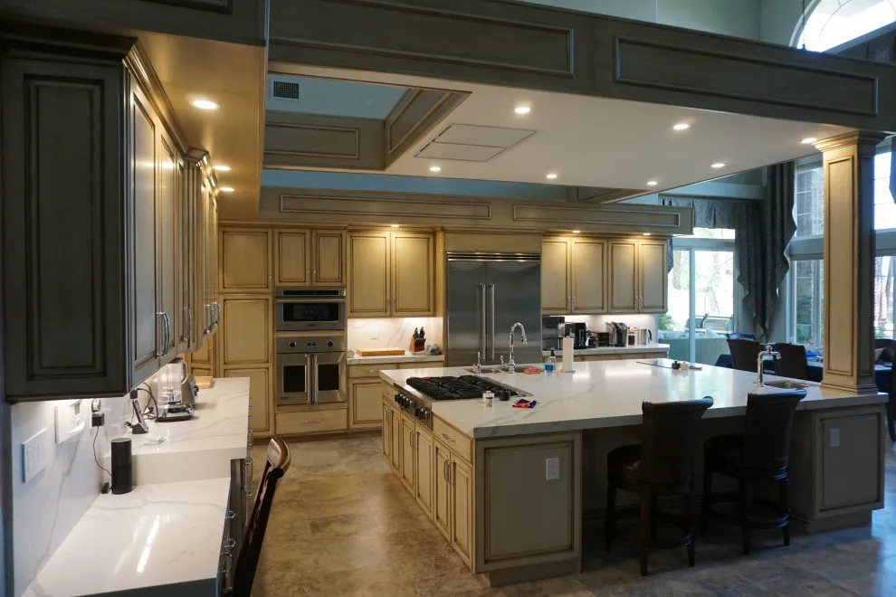 Expanded island with suspended ceiling by Amos Tile LV - Photo 2