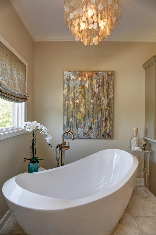 Fairway Restroom by Leigh Lusk Interiors - Photo 9