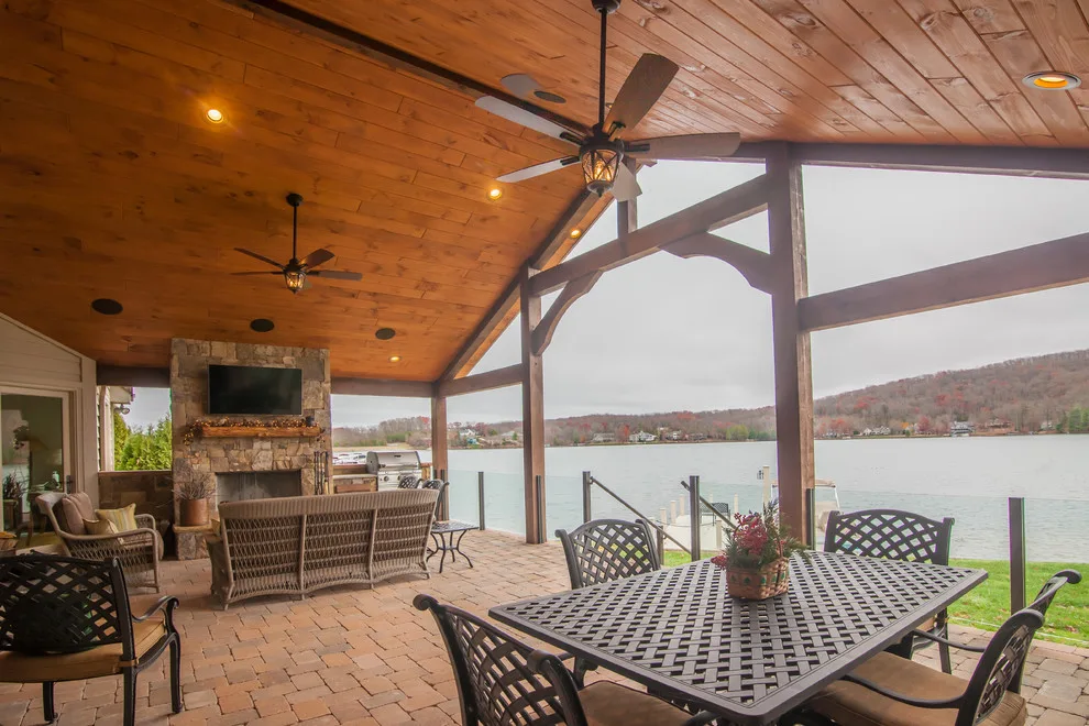 Timber Frame Porch by FFG by Sunset Builders - Photo 7