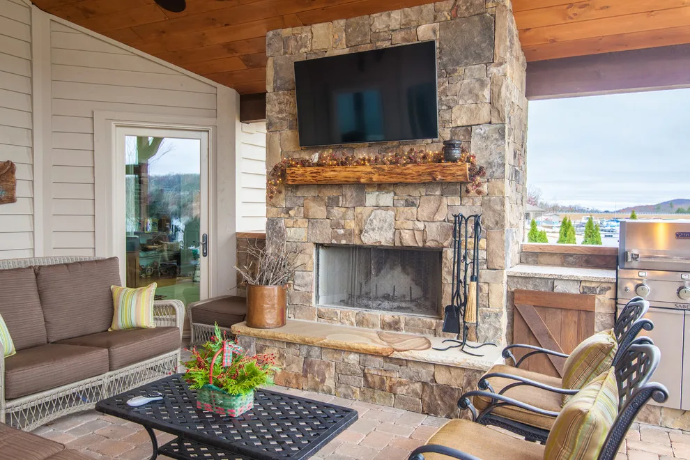 Timber Frame Porch by FFG by Sunset Builders - Photo 9