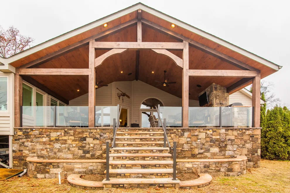 Timber Frame Porch by FFG by Sunset Builders - Photo 8