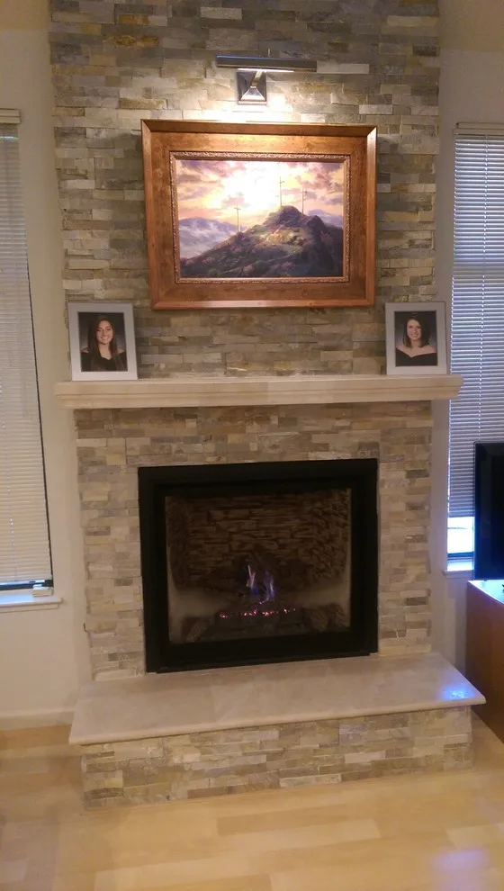 Dublin Stacked Stone Hearth by Visionary Home Remodeling Inc. - Photo 2
