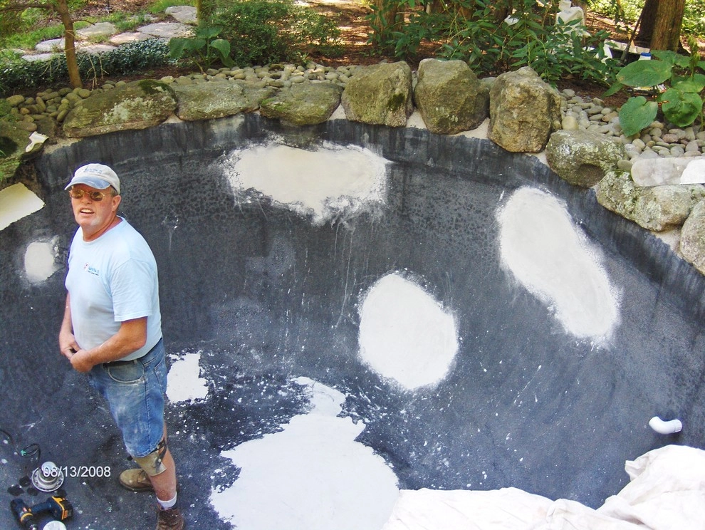 Old Cement Pond Renovated by Koi Villa Water Garden Center - Photo 9
