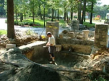 Main driveway with koi ponds on both sides . by Koi Villa Water Garden Center - Photo 20