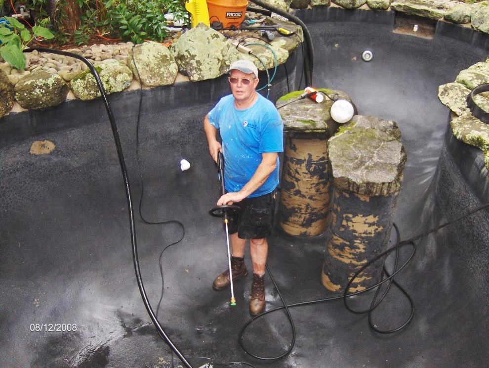 Old Cement Pond Renovated by Koi Villa Water Garden Center - Photo 4