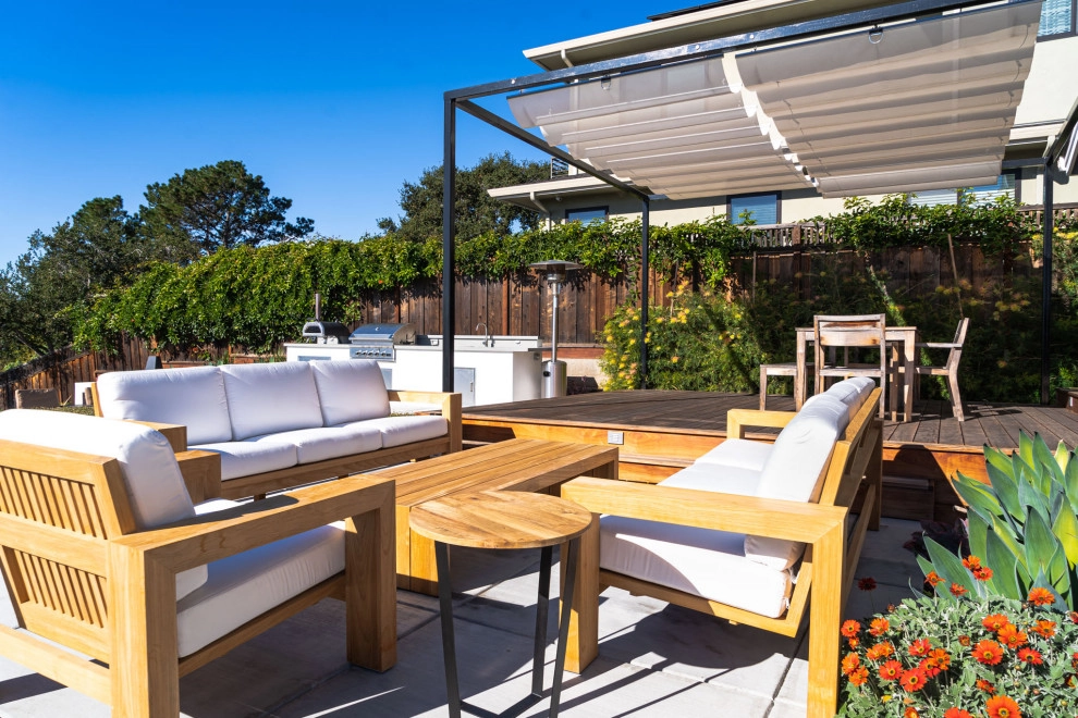 San Carlos Contemporary Patio and Kitchen by Kristen Rudger Landscape Design - Photo 2