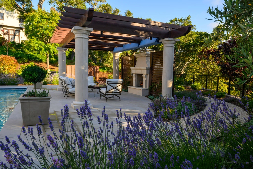 French Country Poolside by Kristen Rudger Landscape Design - Photo 7