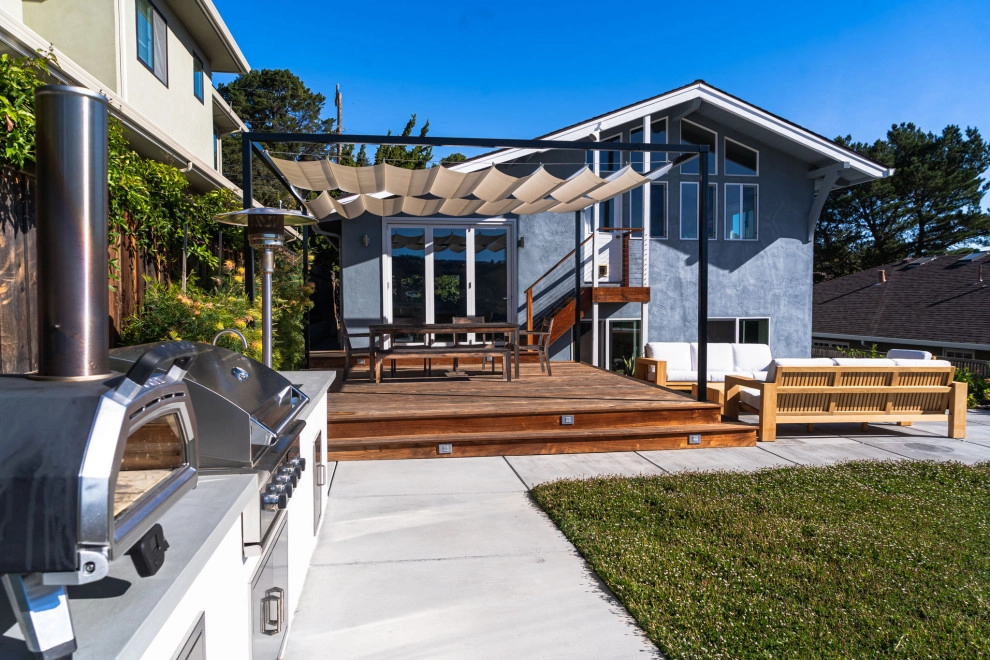 San Carlos Contemporary Patio and Kitchen by Kristen Rudger Landscape Design - Photo 3