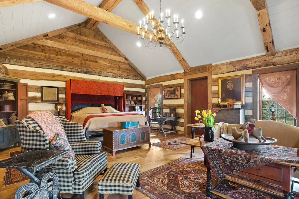 Rustic Cabin Master Bedroom Expansion by Farinelli Construction, Inc. - Photo 16