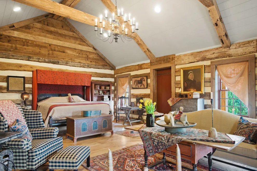 Rustic Cabin Master Bedroom Expansion by Farinelli Construction, Inc. - Photo 10