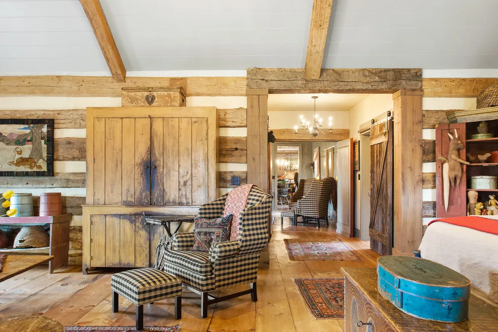 Rustic Cabin Master Bedroom Expansion by Farinelli Construction, Inc. - Photo 9