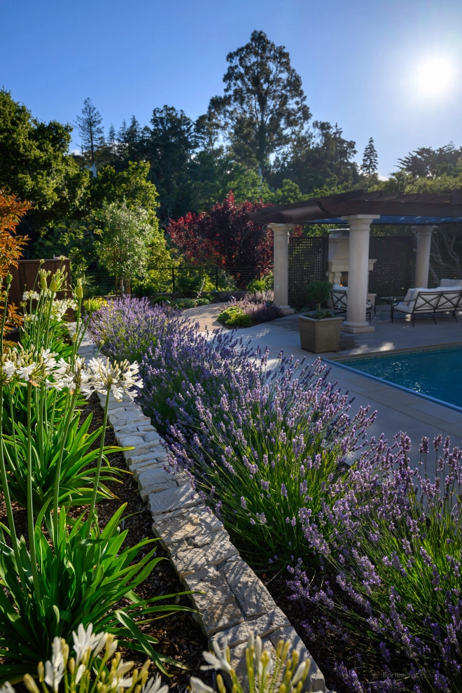 French Country Poolside by Kristen Rudger Landscape Design - Photo 3