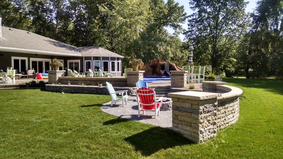 Backyard Pool, Fire Ring, & Retaining Walls - Osceola by Kuert Outdoor Living - Photo 3