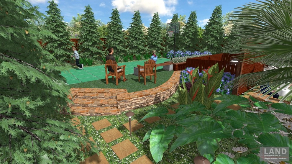 Custom Residential Landscape Design with 3D Concepts by Land Architect Studio - Photo 2