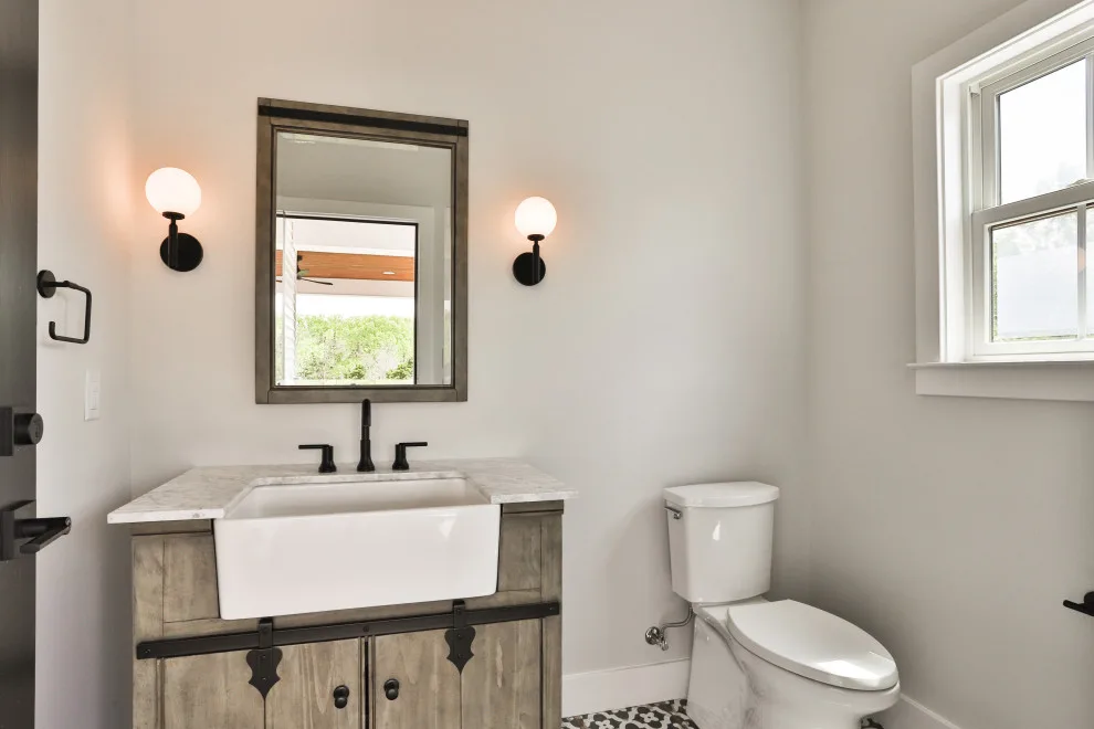 Contemporary Farmhouse Enhanced with Reclaimed Materials by Hibbs Luxury Homes - St Louis, MO - Photo 3