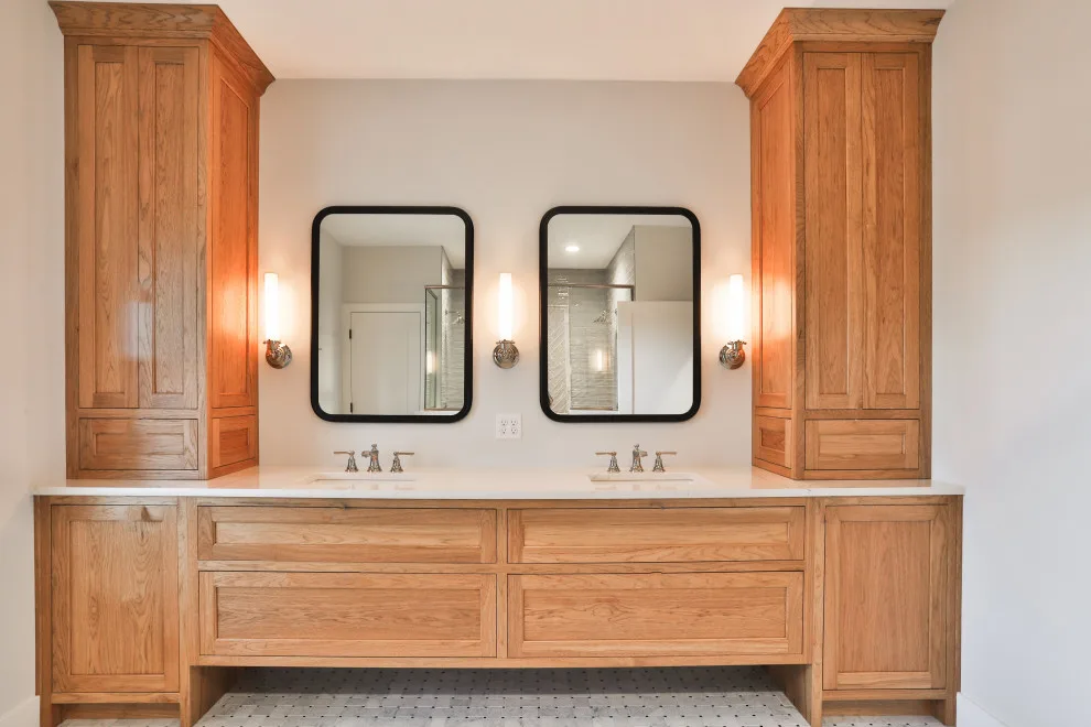 Contemporary Farmhouse Enhanced with Reclaimed Materials by Hibbs Luxury Homes - St Louis, MO - Photo 11