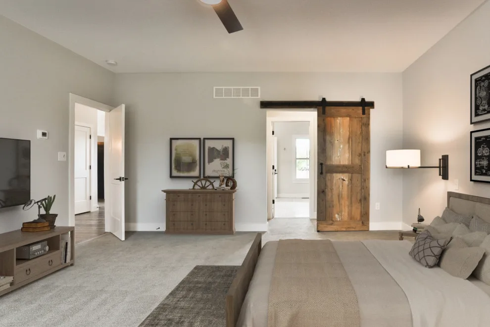 Contemporary Farmhouse Enhanced with Reclaimed Materials by Hibbs Luxury Homes - St Louis, MO - Photo 7