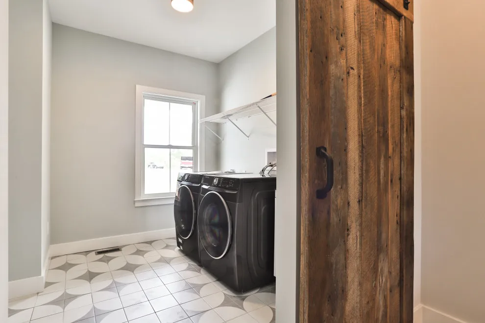 Contemporary Farmhouse Enhanced with Reclaimed Materials by Hibbs Luxury Homes - St Louis, MO - Photo 29