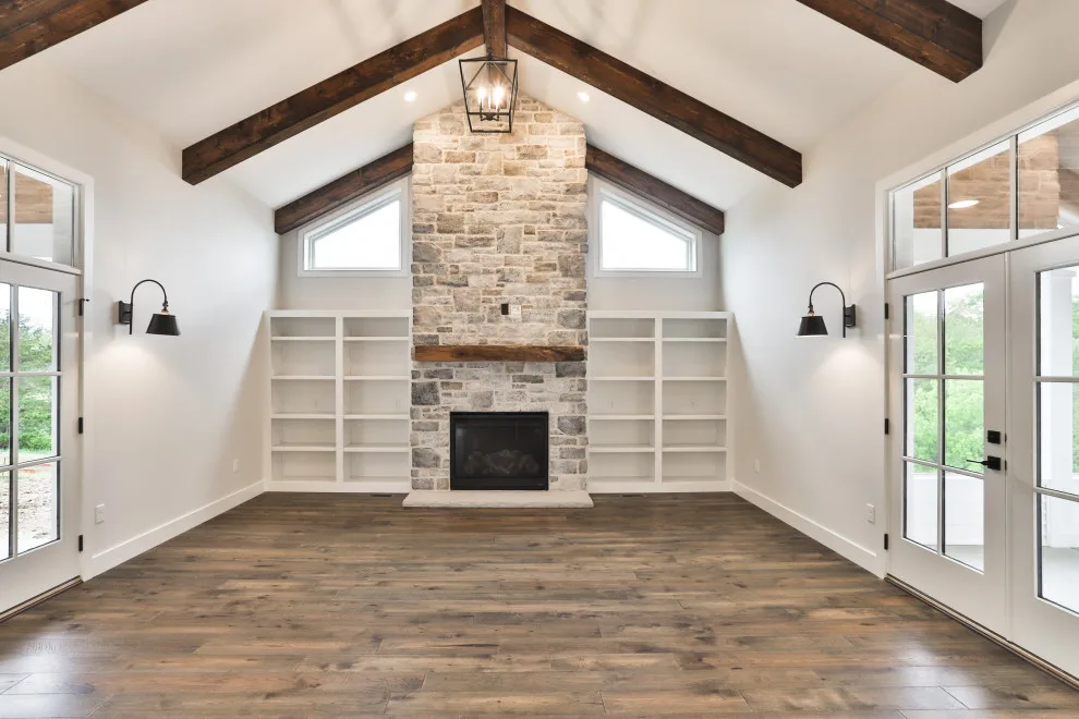 Contemporary Farmhouse Enhanced with Reclaimed Materials by Hibbs Luxury Homes - St Louis, MO - Photo 23