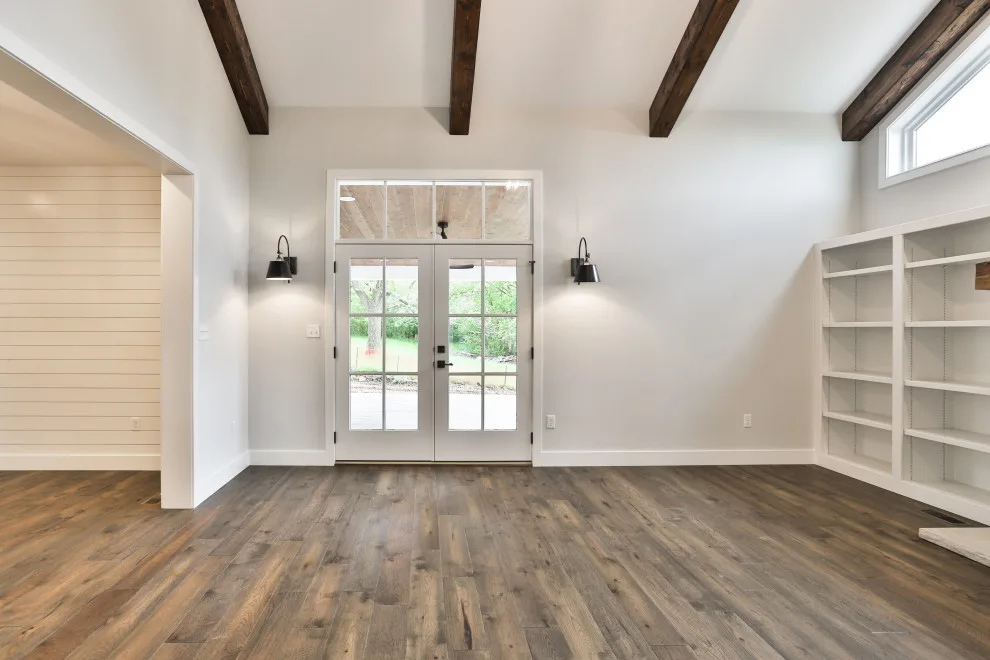 Contemporary Farmhouse Enhanced with Reclaimed Materials by Hibbs Luxury Homes - St Louis, MO - Photo 2