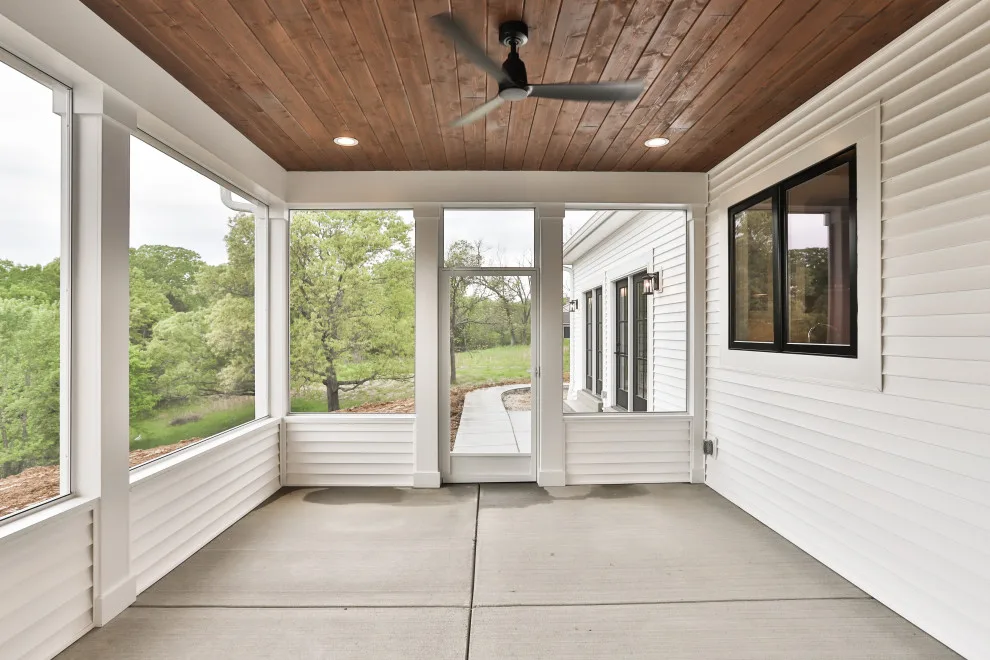 Contemporary Farmhouse Enhanced with Reclaimed Materials by Hibbs Luxury Homes - St Louis, MO - Photo 26
