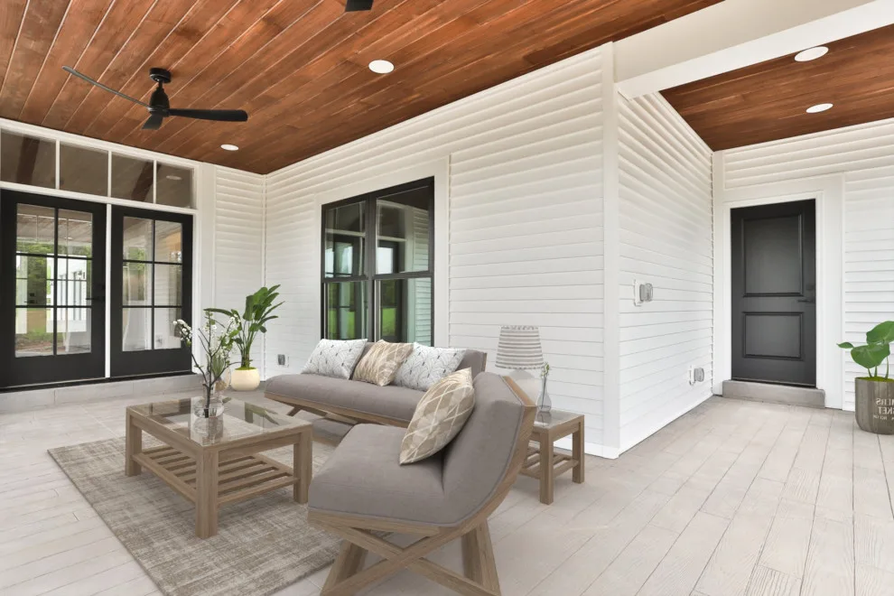 Contemporary Farmhouse Enhanced with Reclaimed Materials by Hibbs Luxury Homes - St Louis, MO - Photo 16