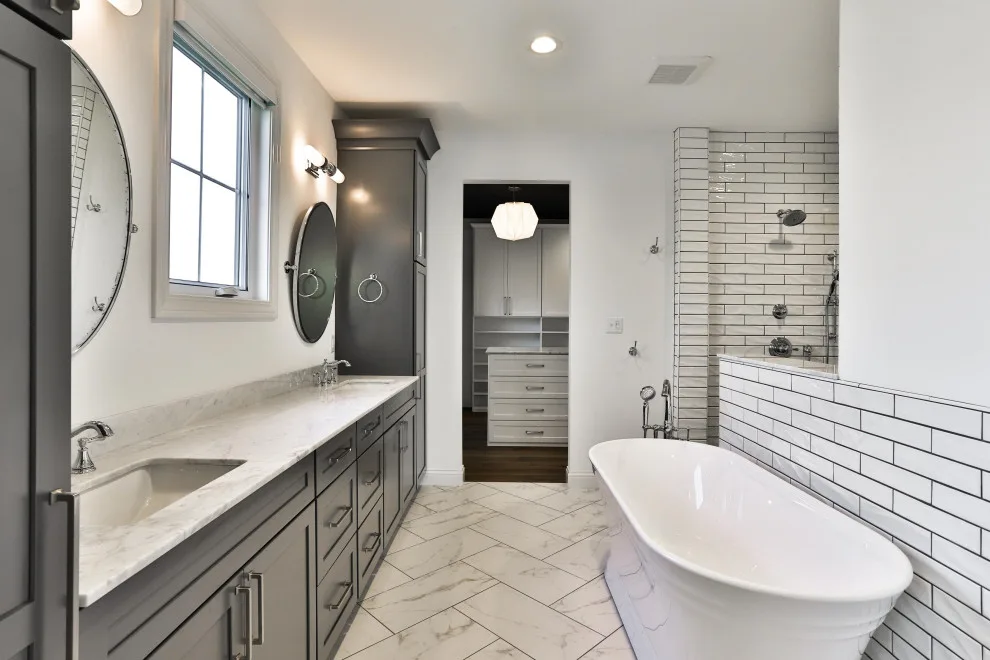 Contemporary Farmhouse Designed with Chic Coastal Elements by Hibbs Luxury Homes - St Louis, MO - Photo 13