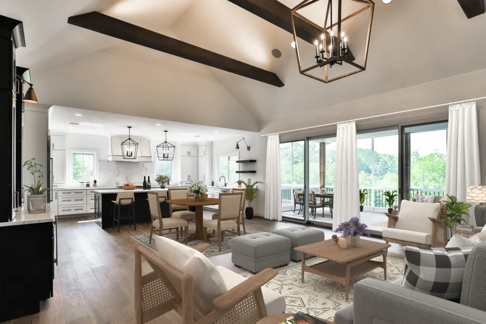 Contemporary Farmhouse Designed with Chic Coastal Elements by Hibbs Luxury Homes - St Louis, MO - Photo 3