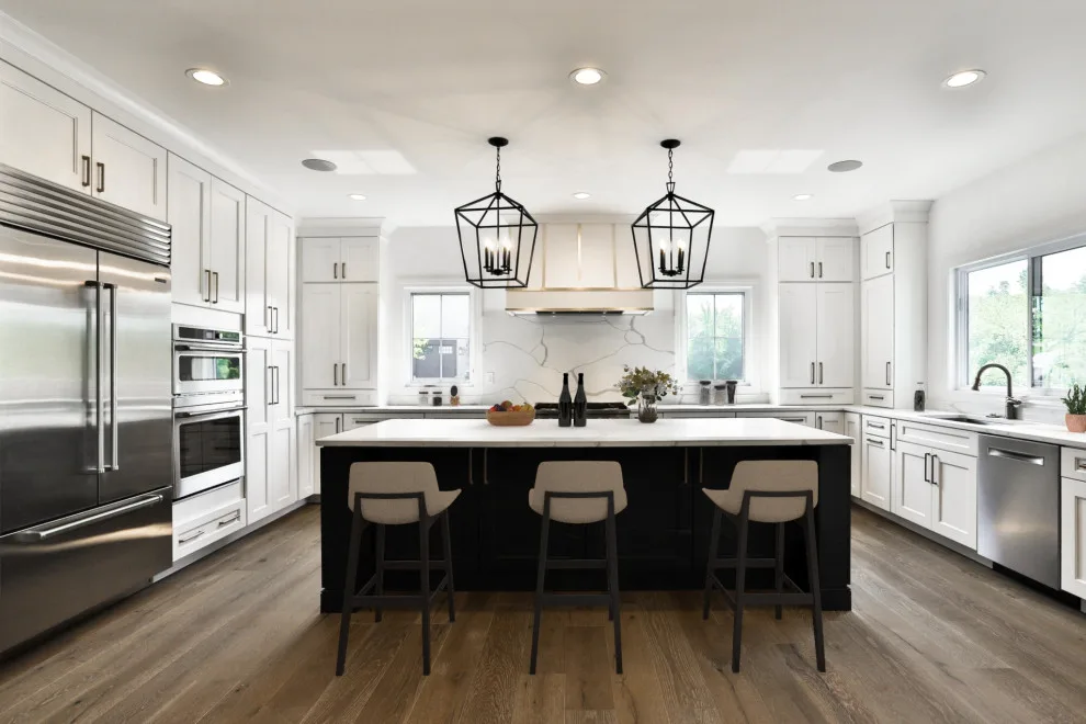 Contemporary Farmhouse Designed with Chic Coastal Elements by Hibbs Luxury Homes - St Louis, MO - Photo 26