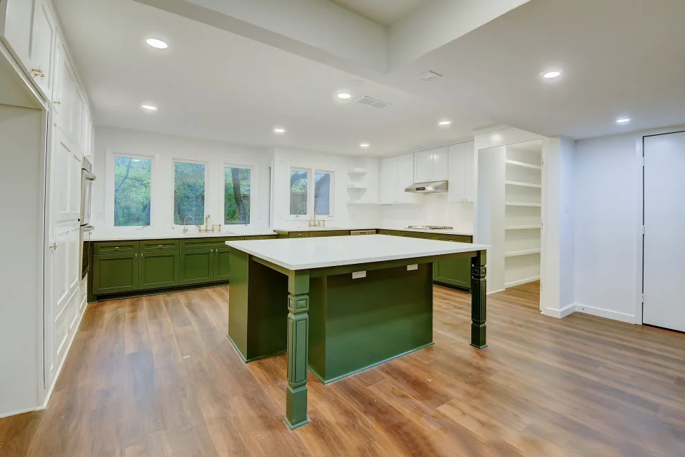 Contemporary Forest Green Kitchen Remodel - Dallas, TX by Chellyanna - Custom Homes, Additions, Renovations - Photo 11