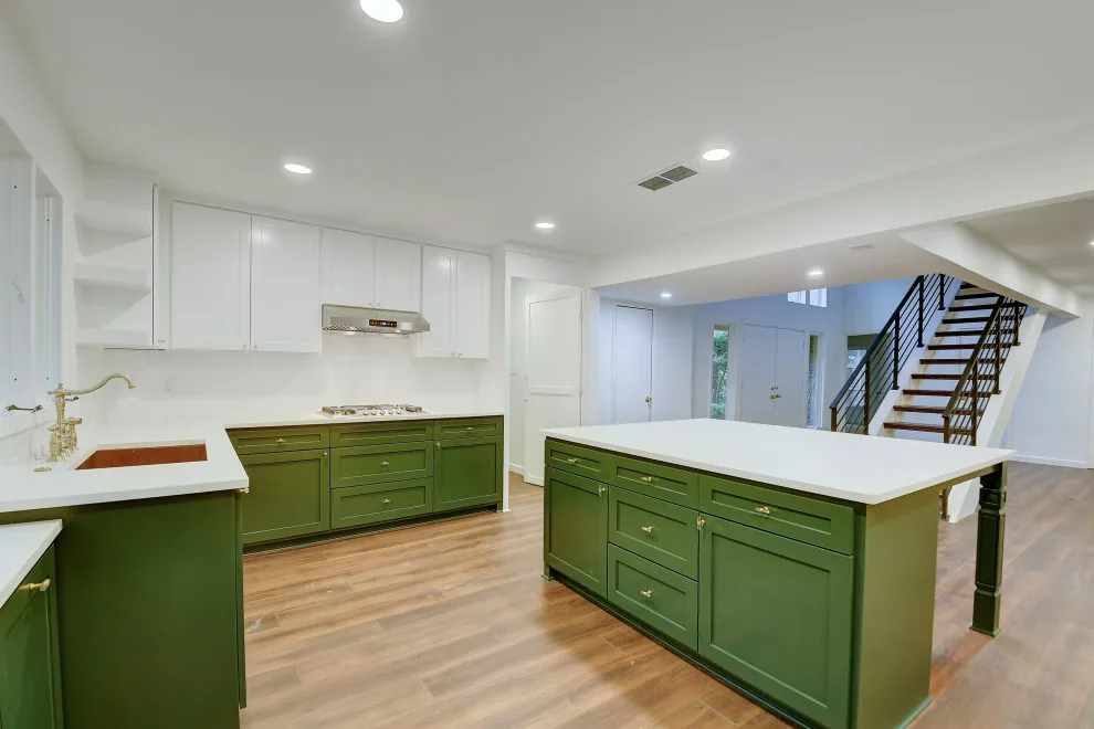 Contemporary Forest Green Kitchen Remodel - Dallas, TX by Chellyanna - Custom Homes, Additions, Renovations - Photo 6