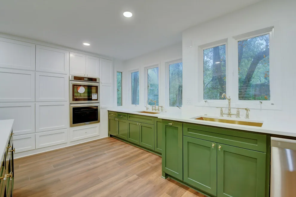 Contemporary Forest Green Kitchen Remodel - Dallas, TX by Chellyanna - Custom Homes, Additions, Renovations - Photo 8