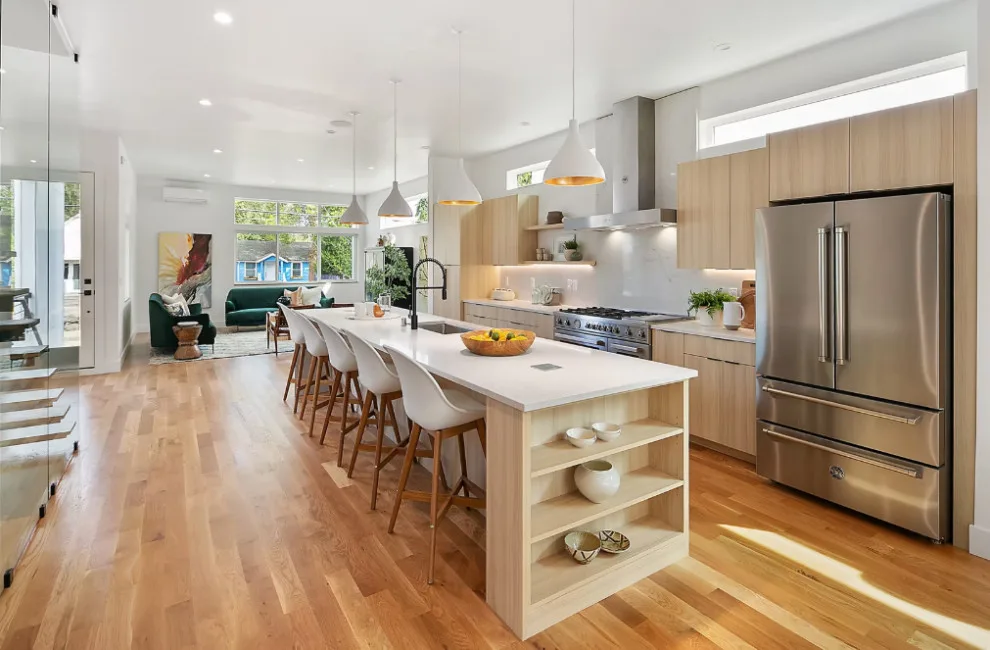 Contemporary Scandinavian New Build Residence by Seattle Custom Contractors - Photo 9