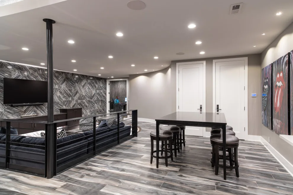 Vibrant and Unique Basement Renovation by Bloomfield Custom Homes - Photo 18