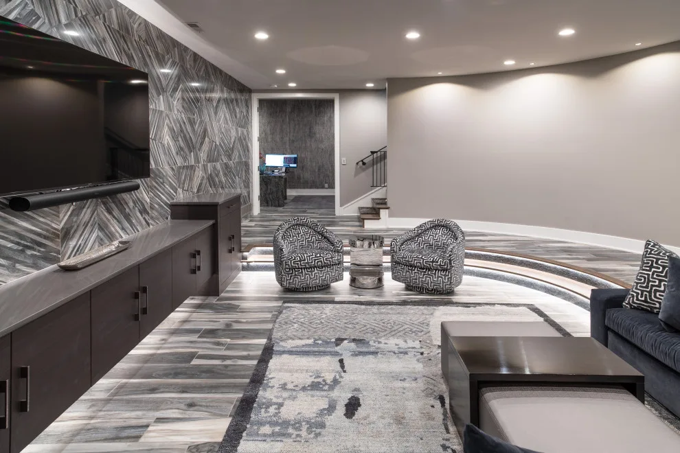 Vibrant and Unique Basement Renovation by Bloomfield Custom Homes - Photo 4