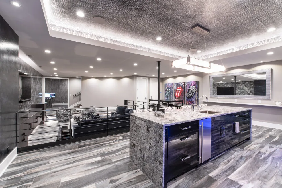 Vibrant and Unique Basement Renovation by Bloomfield Custom Homes - Photo 6