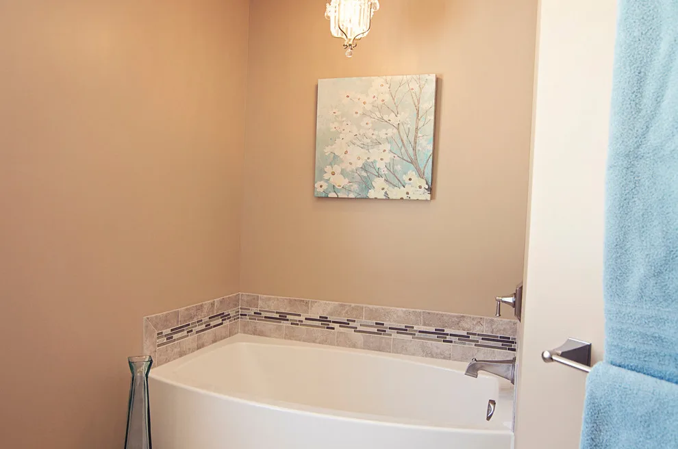 Contemporary Tiled Shower/Bathtub by Cornerstone Builders Of Terre Haute, Inc. - Photo 32