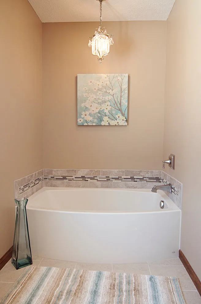 Contemporary Tiled Shower/Bathtub by Cornerstone Builders Of Terre Haute, Inc. - Photo 24