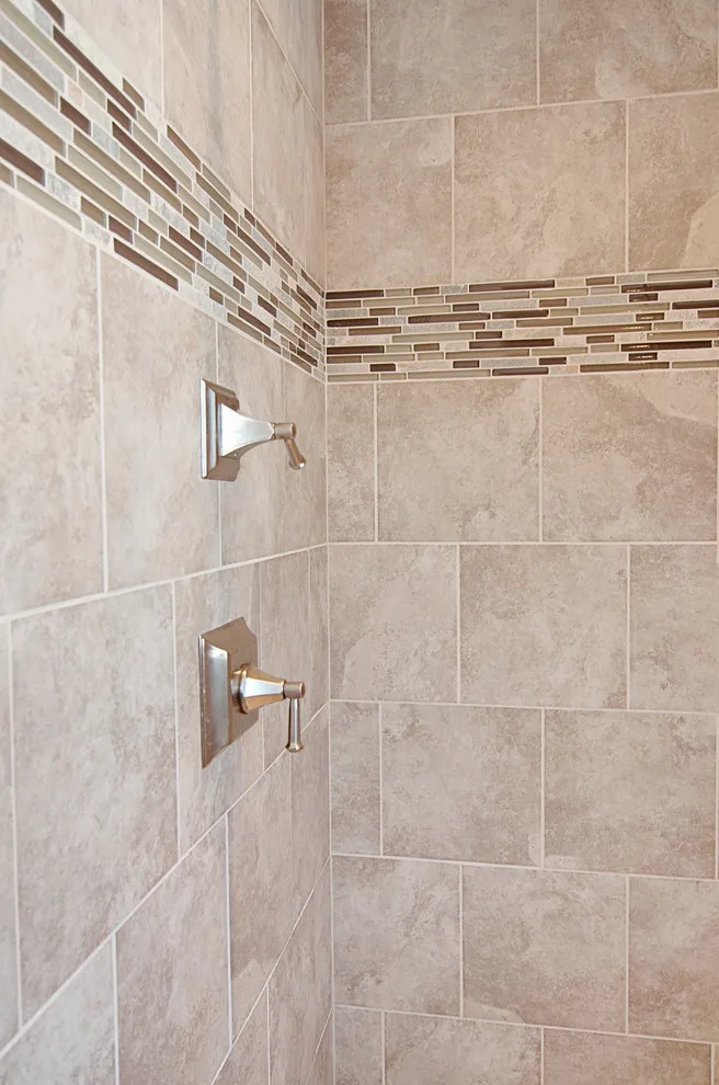 Contemporary Tiled Shower/Bathtub by Cornerstone Builders Of Terre Haute, Inc. - Photo 31