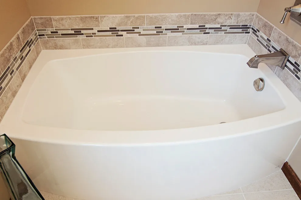 Contemporary Tiled Shower/Bathtub by Cornerstone Builders Of Terre Haute, Inc. - Photo 11