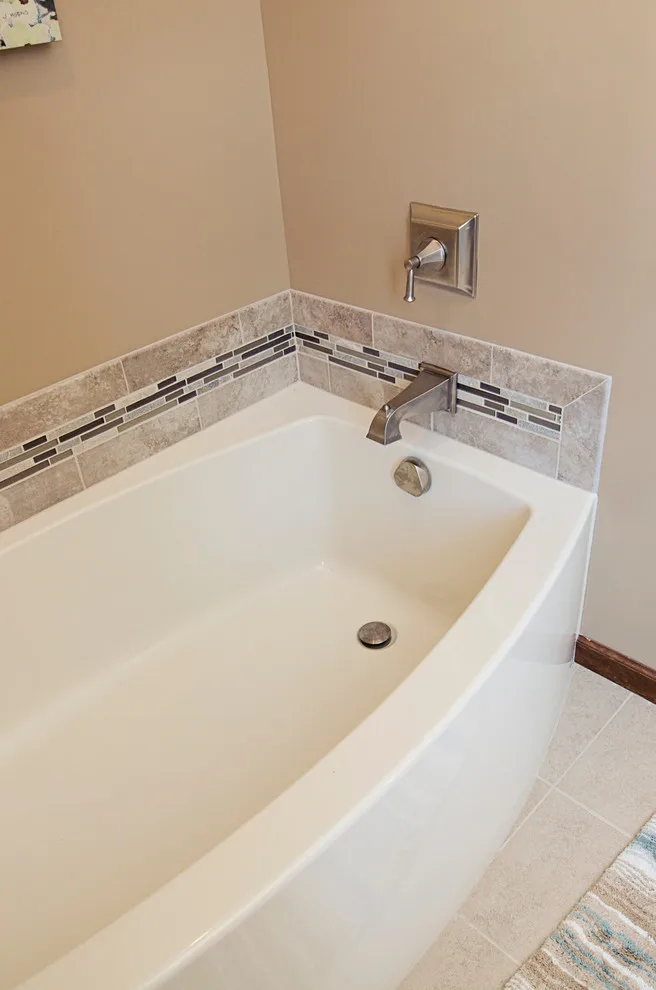 Contemporary Tiled Shower/Bathtub by Cornerstone Builders Of Terre Haute, Inc. - Photo 23
