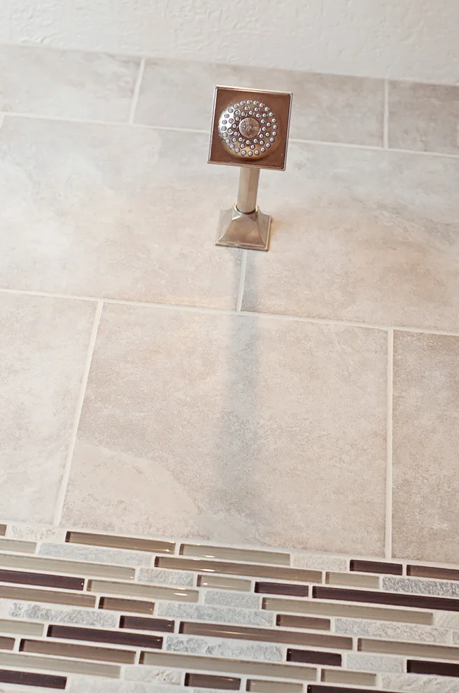 Contemporary Tiled Shower/Bathtub by Cornerstone Builders Of Terre Haute, Inc. - Photo 3