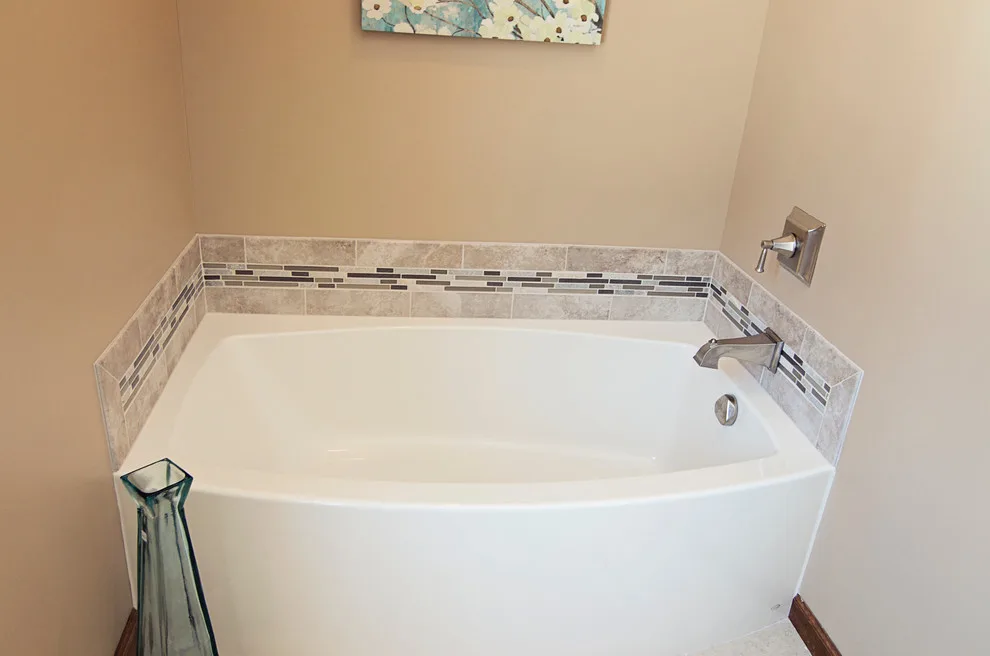 Contemporary Tiled Shower/Bathtub by Cornerstone Builders Of Terre Haute, Inc. - Photo 29